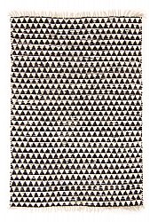 Rag rug - Lindby (black/white)
