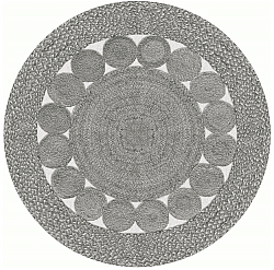 Round rug - Bellezza (grey)