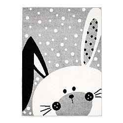 CHILDRENS RUGS rug for children room CHILDRENS RUGS for boy girl Bubble Bunny grey rabbit