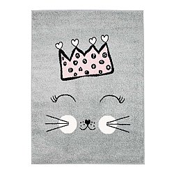 CHILDRENS RUGS rug for children room CHILDRENS RUGS for boy girl Bubble Crown grey crown