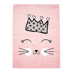 CHILDRENS RUGS rug for children room CHILDRENS RUGS for boy girl Bubble Crown pink crown