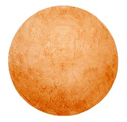Round rugs - Aranga Super Soft Fur (orange)
